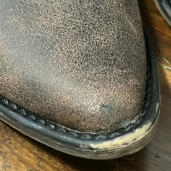 American Rag Western Cowboy Cowgirl Chocolate brown Faux Leather Rodeo Boots 7.5 - Picture 8 of 16